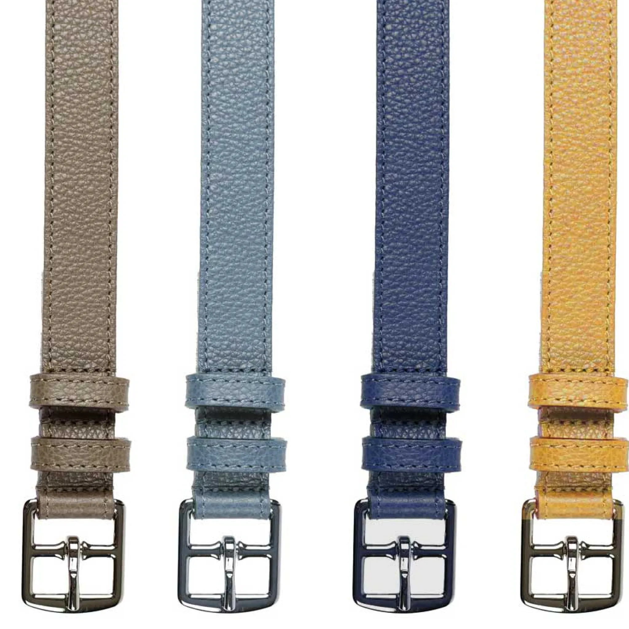 Maison Berthille Ceintures Cuir Grainé / Étrivières | Ceintures>Ceinture Mini Étrivière Cuir 25mm | Coloris au Choix | réf. 3601