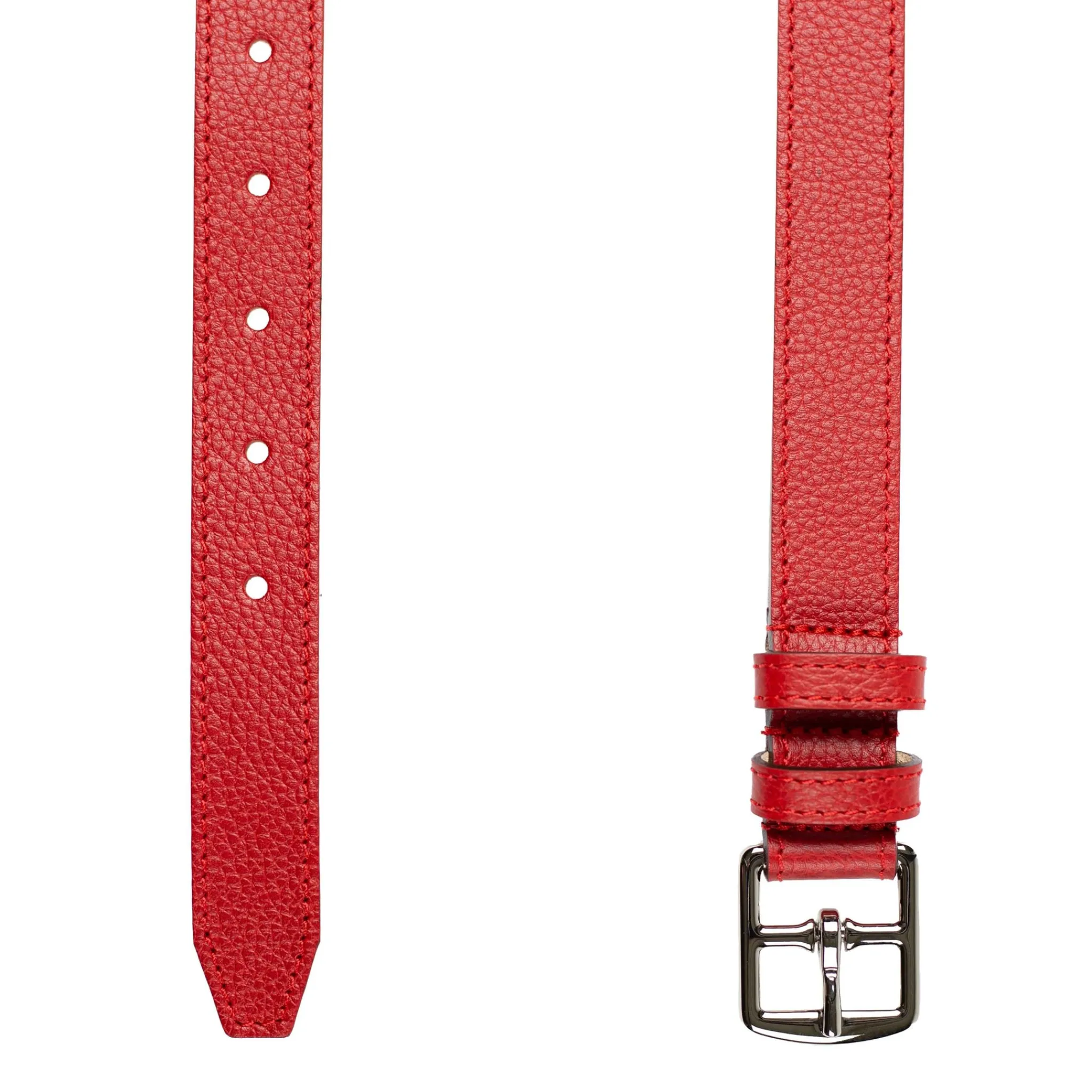 Maison Berthille Ceintures Cuir Grainé / Étrivières | Ceintures>Ceinture Mini Étrivière Cuir 25mm | Coloris au Choix | réf. 3601