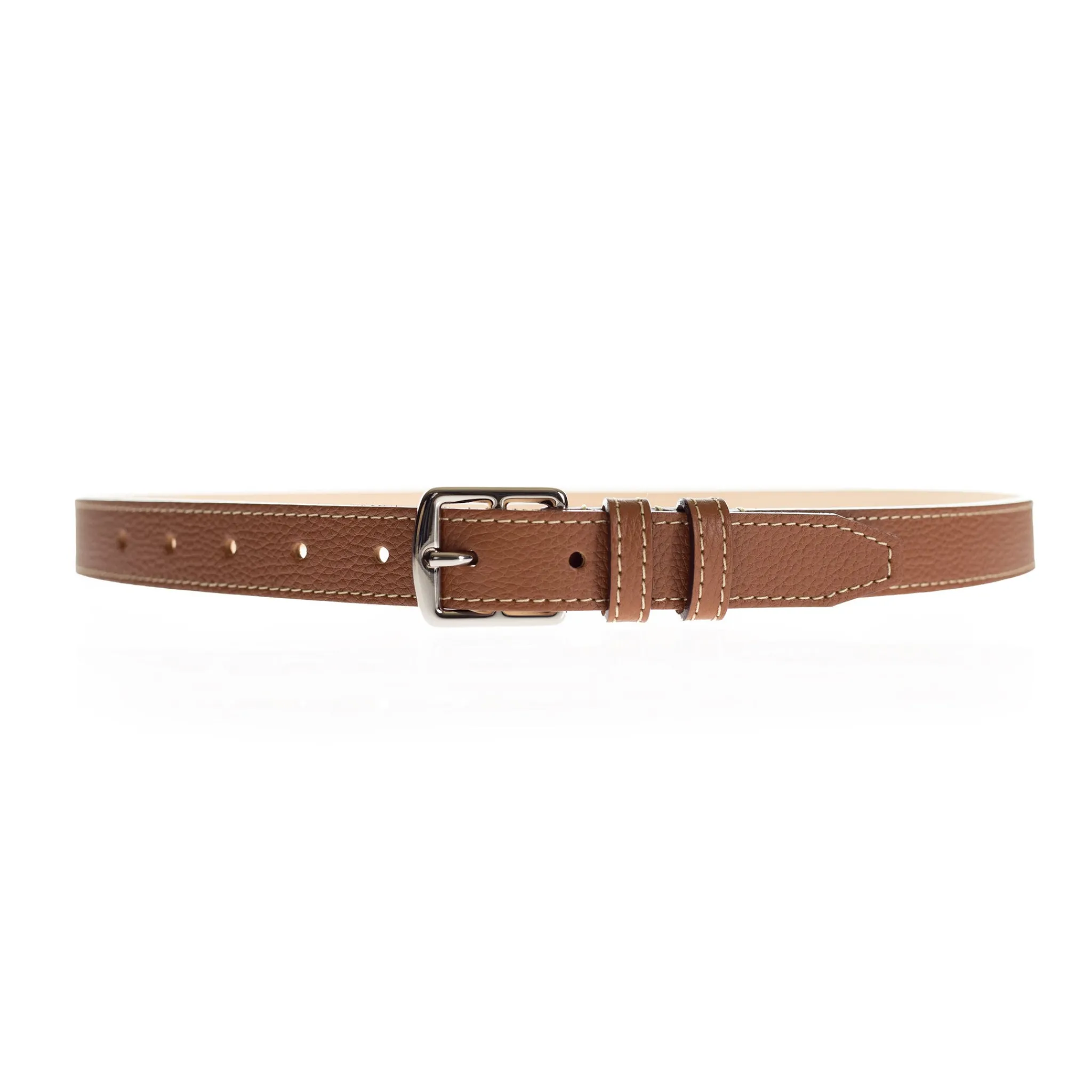 Maison Berthille Ceintures Cuir Grainé / Étrivières | Ceintures>Ceinture Mini Étrivière Cuir 25mm | Coloris au Choix | réf. 3601