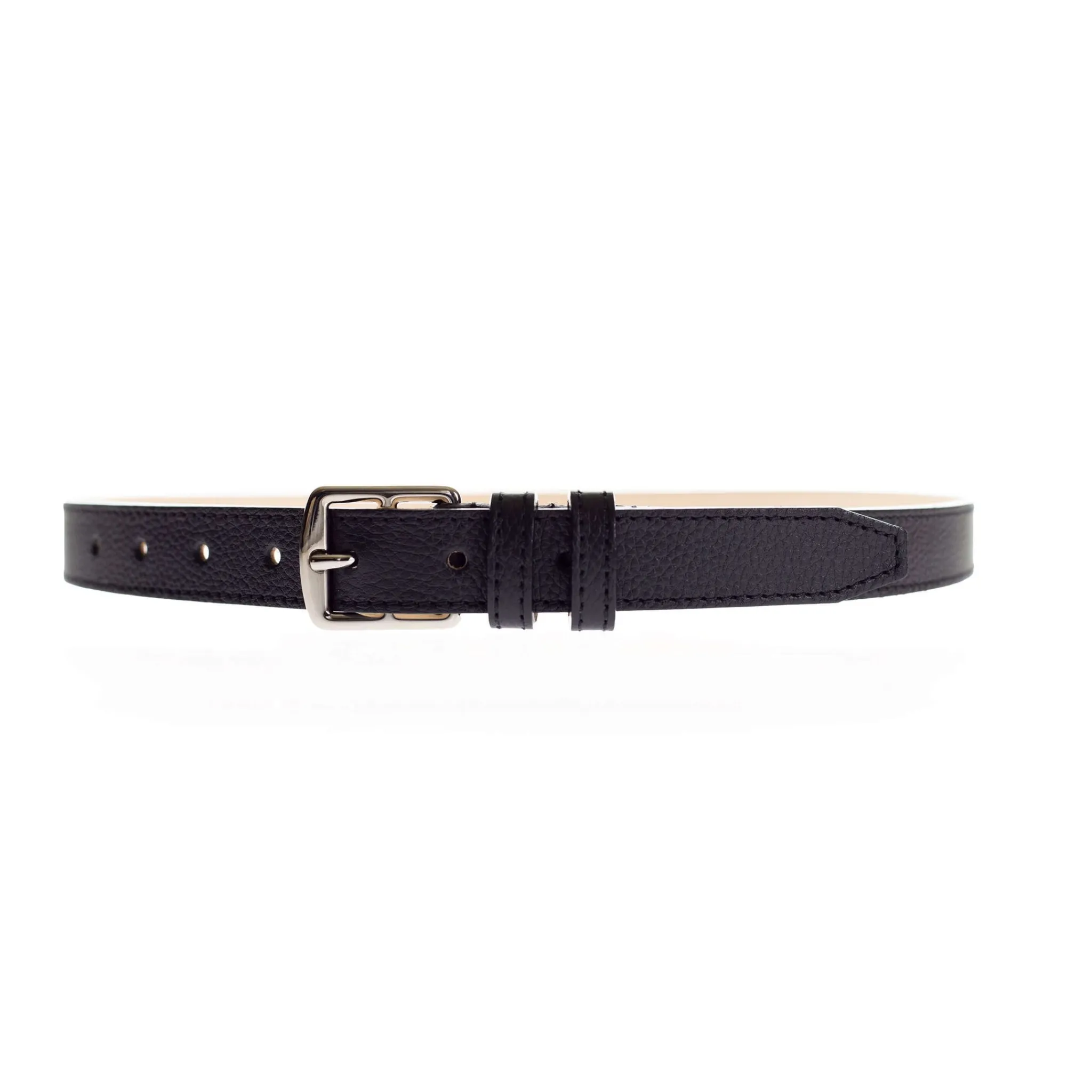 Maison Berthille Ceintures Cuir Grainé / Étrivières | Ceintures>Ceinture Mini Étrivière Cuir 25mm | Coloris au Choix | réf. 3601