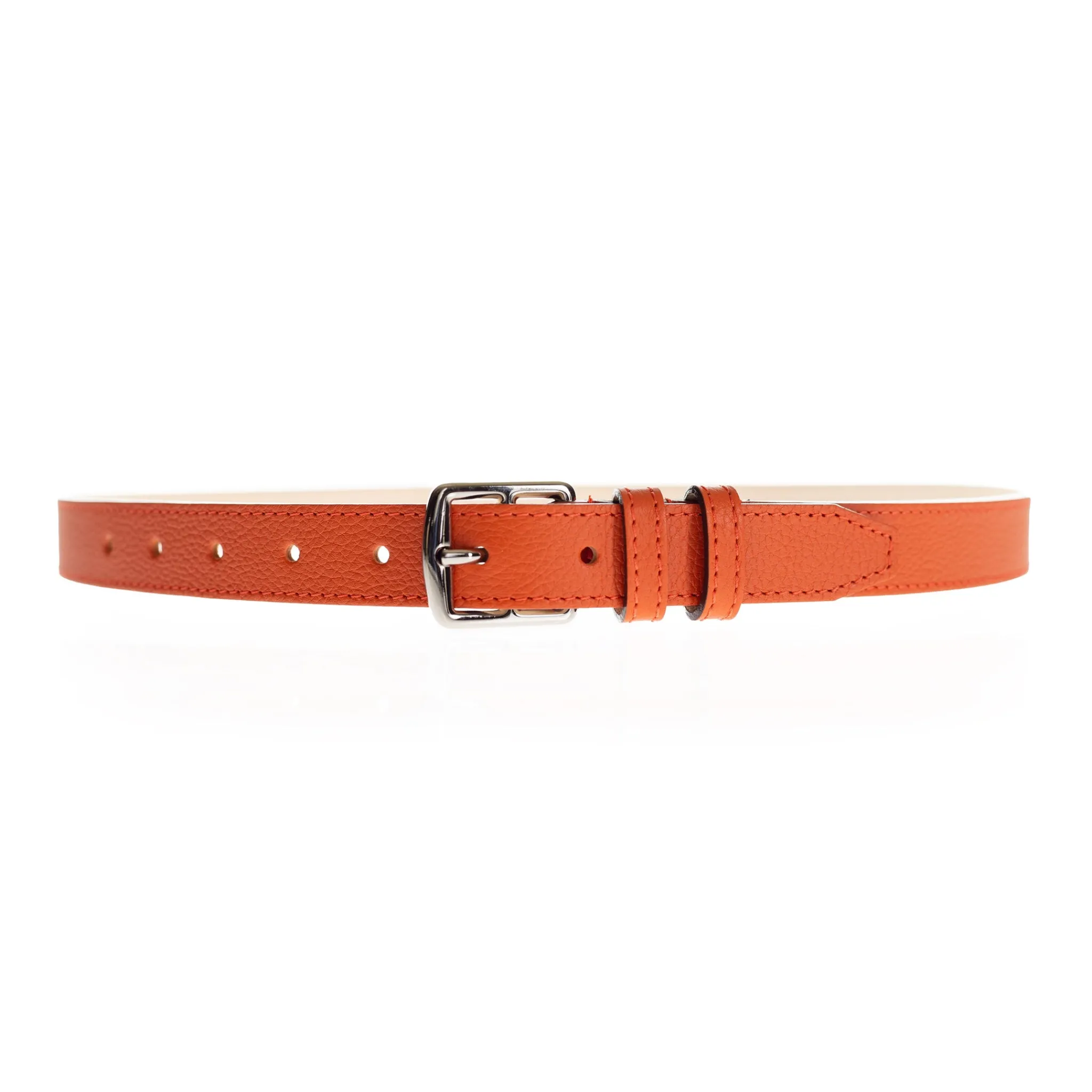 Maison Berthille Ceintures Cuir Grainé / Étrivières | Ceintures>Ceinture Mini Étrivière Cuir 25mm | Coloris au Choix | réf. 3601