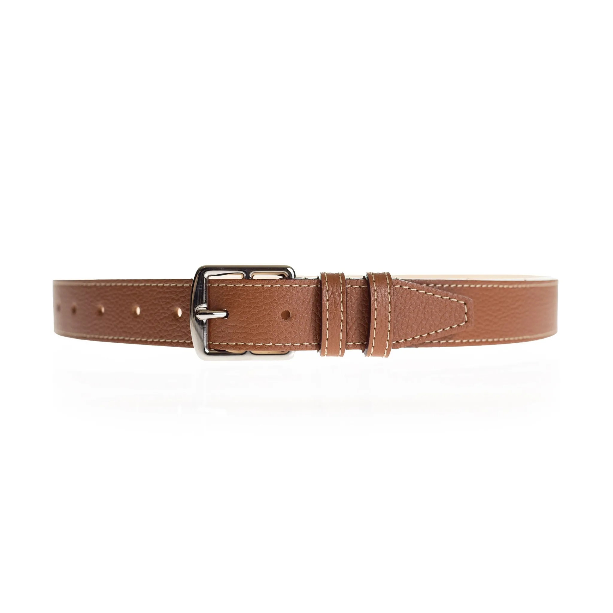 Maison Berthille Ceintures Cuir Grainé / Étrivières | Ceintures>Ceinture Petite Étrivière Cuir 30mm | Coloris au Choix | réf. 3327