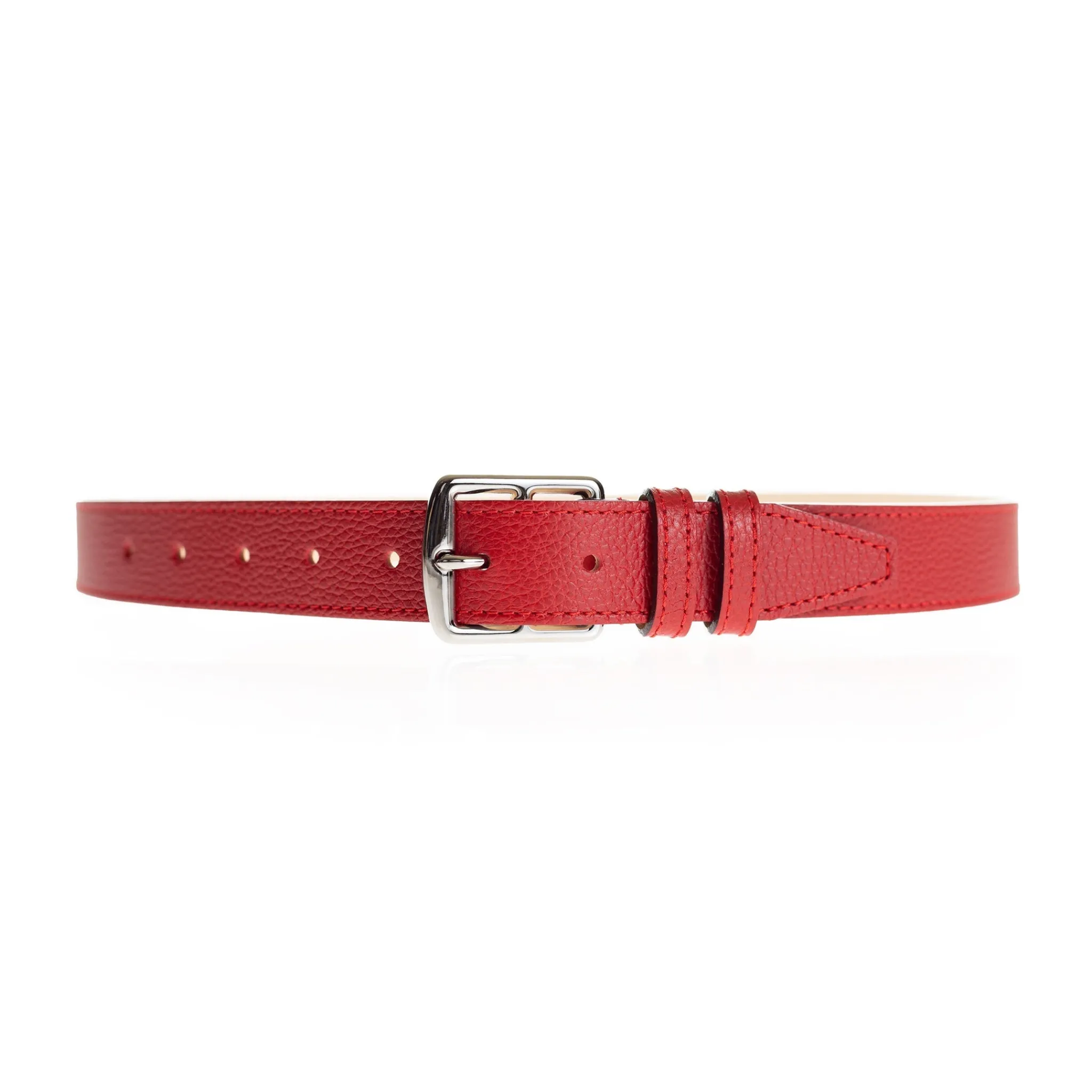 Maison Berthille Ceintures Cuir Grainé / Étrivières | Ceintures>Ceinture Petite Étrivière Cuir 30mm | Coloris au Choix | réf. 3327