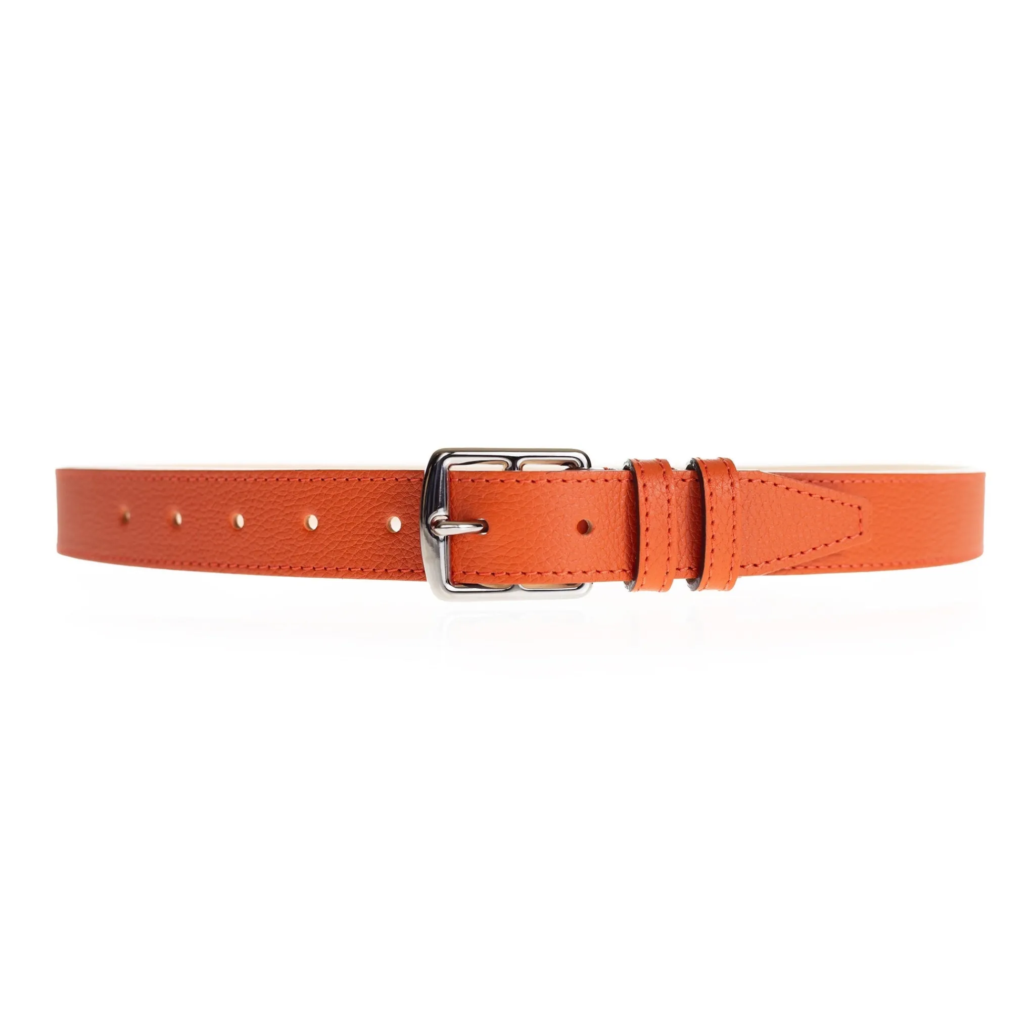 Maison Berthille Ceintures Cuir Grainé / Étrivières | Ceintures>Ceinture Petite Étrivière Cuir 30mm | Coloris au Choix | réf. 3327