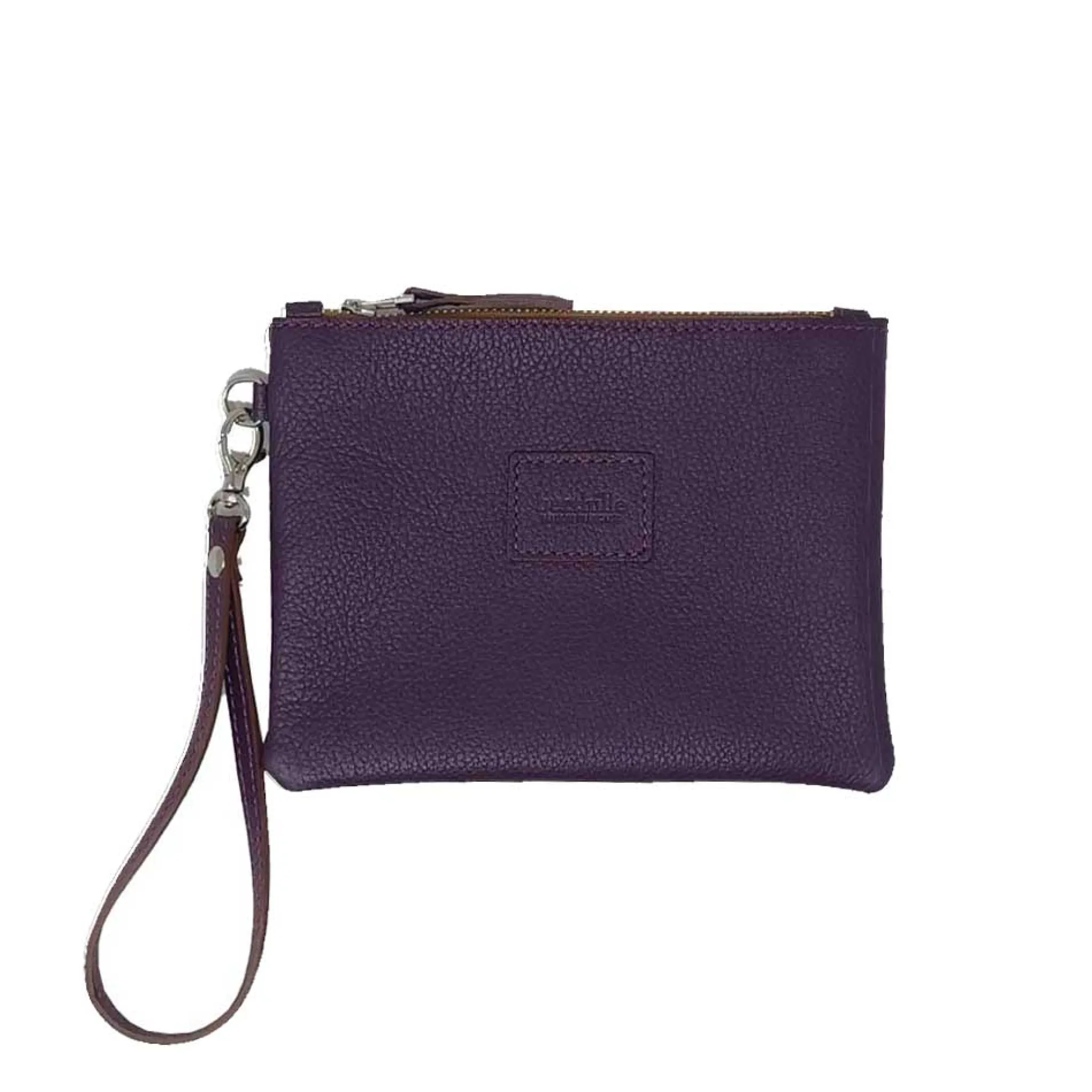 Maison Berthille Petite Maroquinerie / Accessoires Et Porte Monnaie>Pochette Cuir Pleine Fleur avec Dragonne | Petit Format