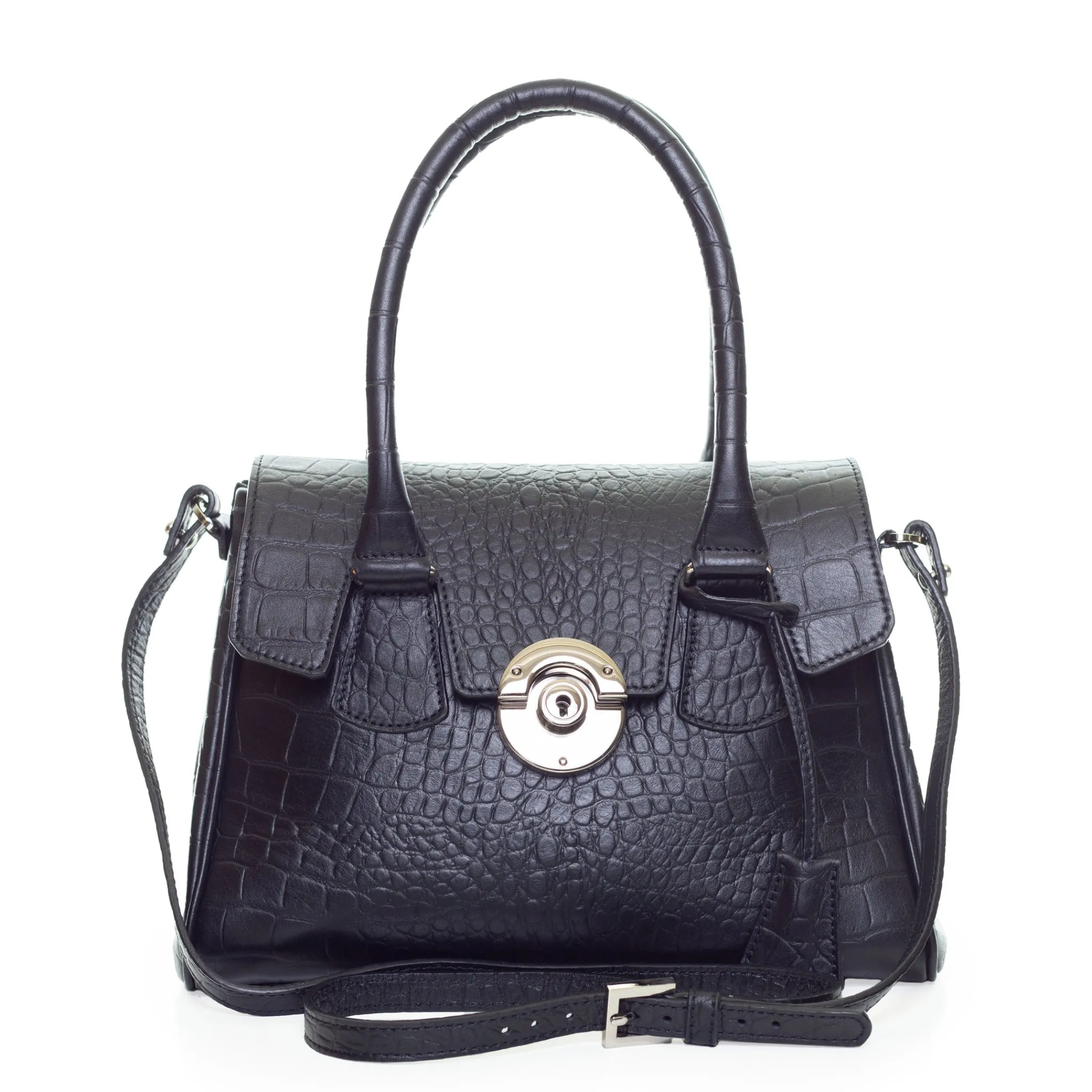 Maison Berthille Petits Sacs À Main | Sacs Bandoulière>Sac à main Cuir Mini Cortina imprimé croco |