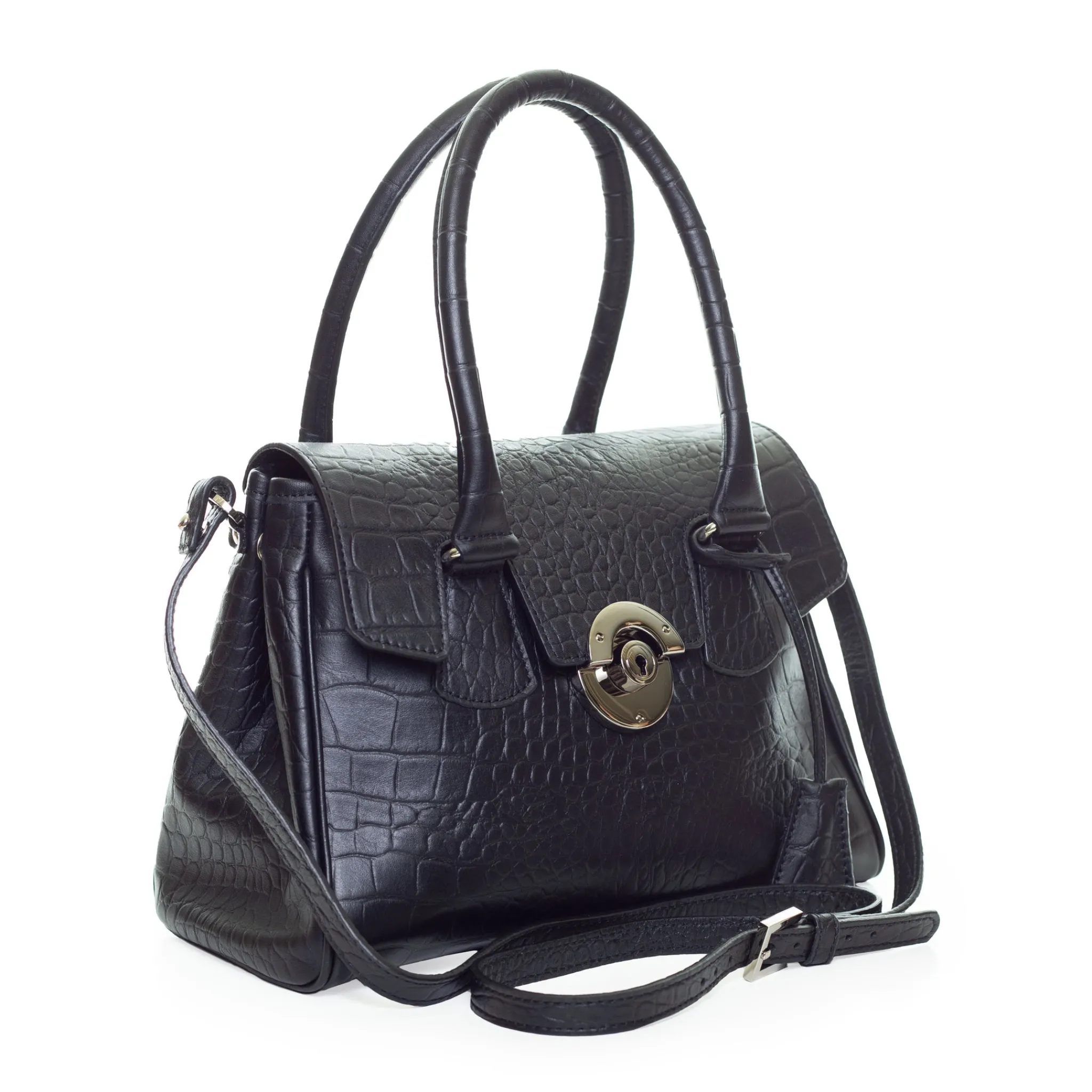 Maison Berthille Petits Sacs À Main | Sacs Bandoulière>Sac à main Cuir Mini Cortina imprimé croco |