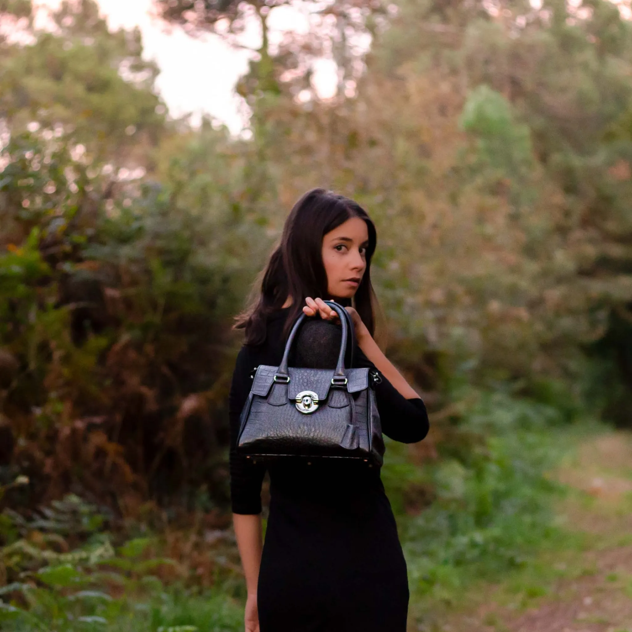 Maison Berthille Petits Sacs À Main | Sacs Bandoulière>Sac à main Cuir Mini Cortina imprimé croco |