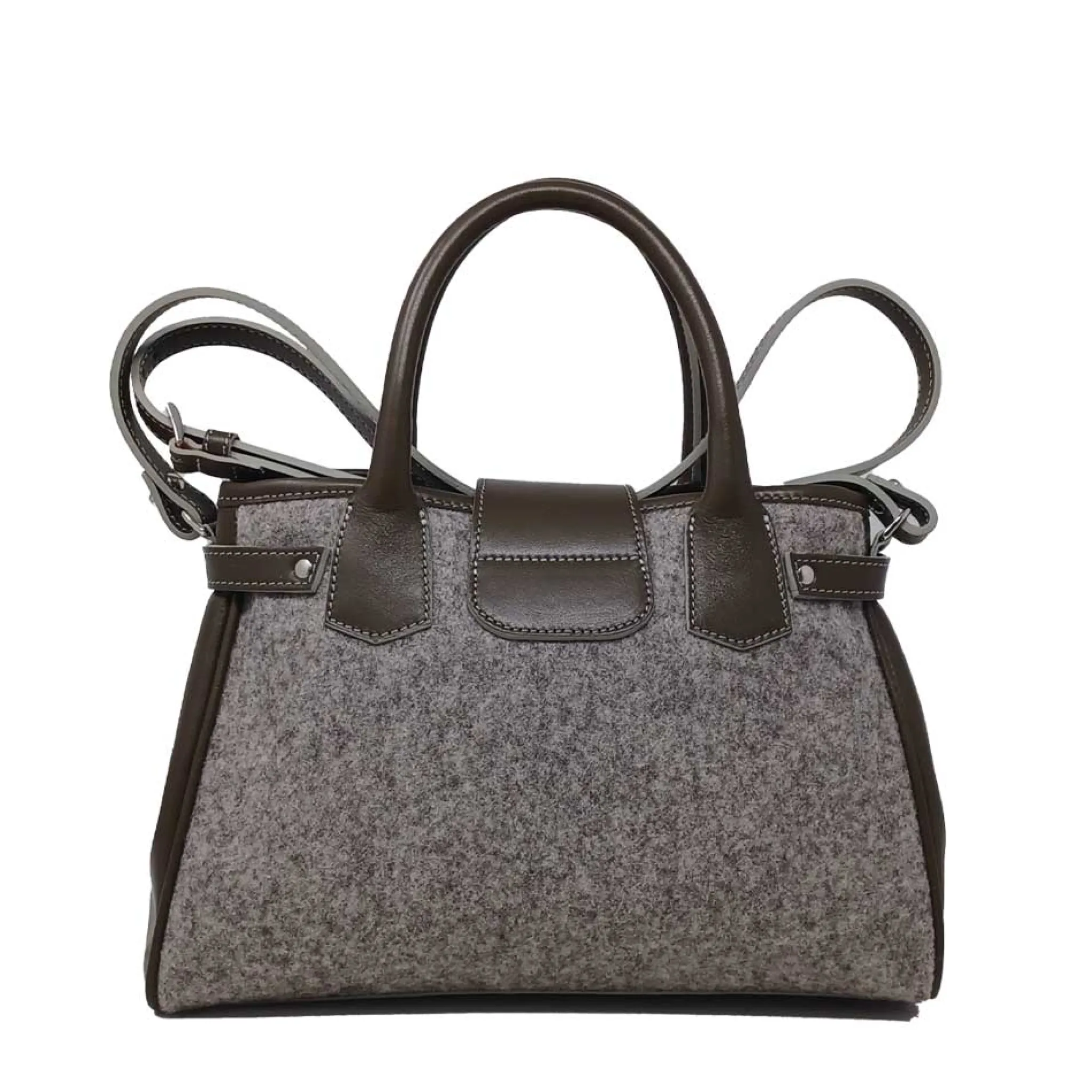 Maison Berthille Petits Sacs À Main | Sacs Bandoulière>Sac à main Mini Vendôme en Drap de laine et cuir | Capsule Hiver 2024-2025 Berthille
