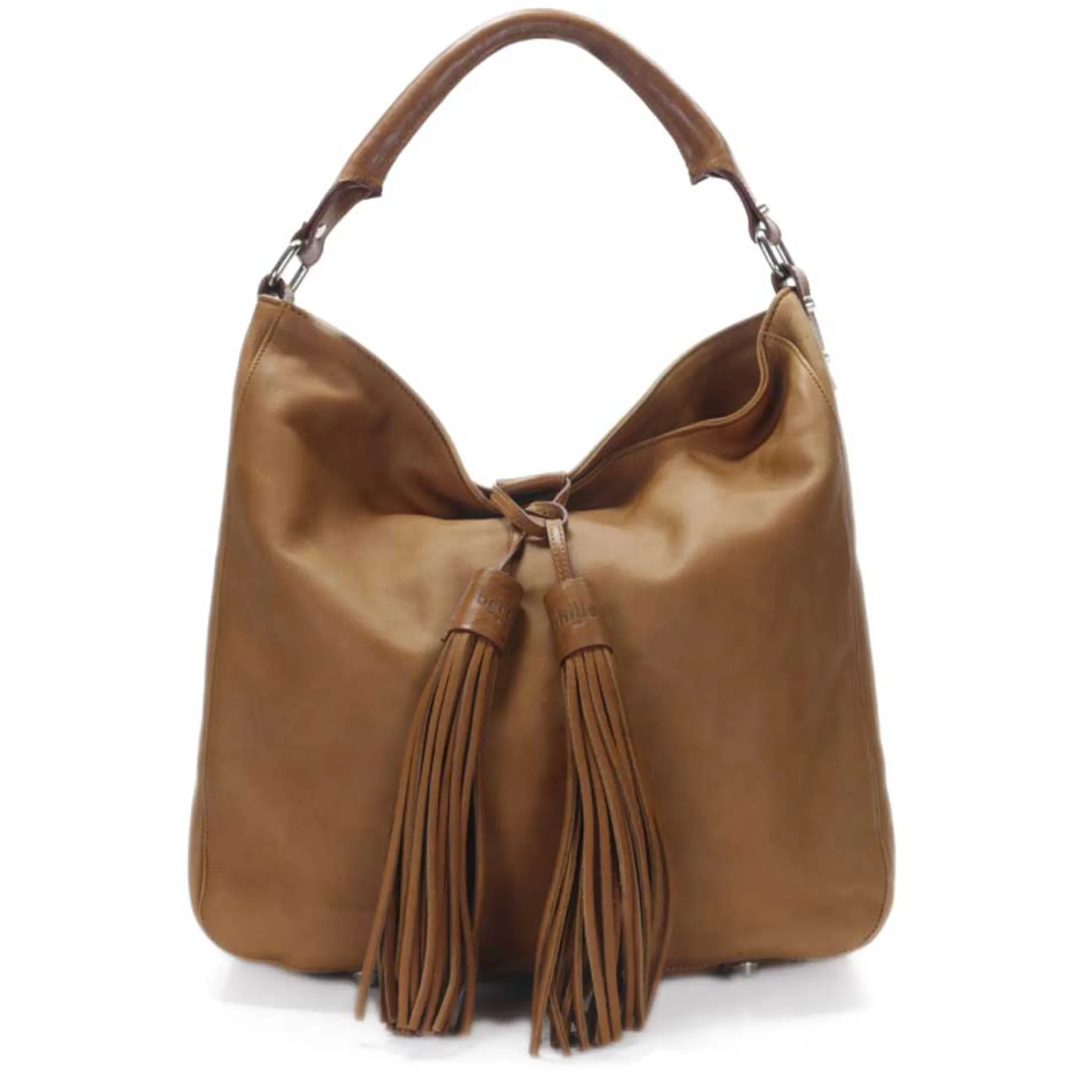 Maison Berthille Cabas & Grands Sacs À Main>Sac en Cuir Gras Marron | Porté Épaule | Hermine