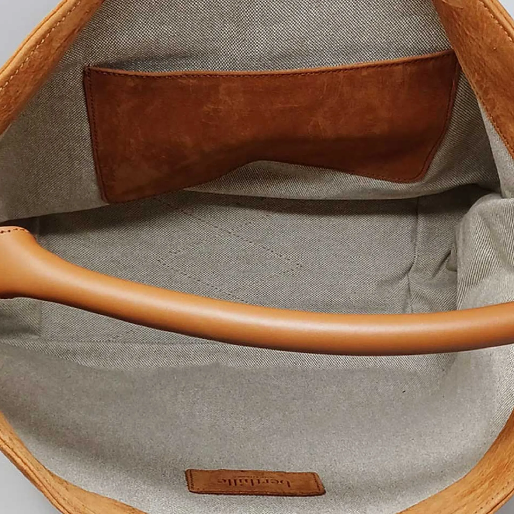 Maison Berthille Cabas & Grands Sacs À Main>Sac en Cuir Gras Marron | Porté Épaule | Hermine