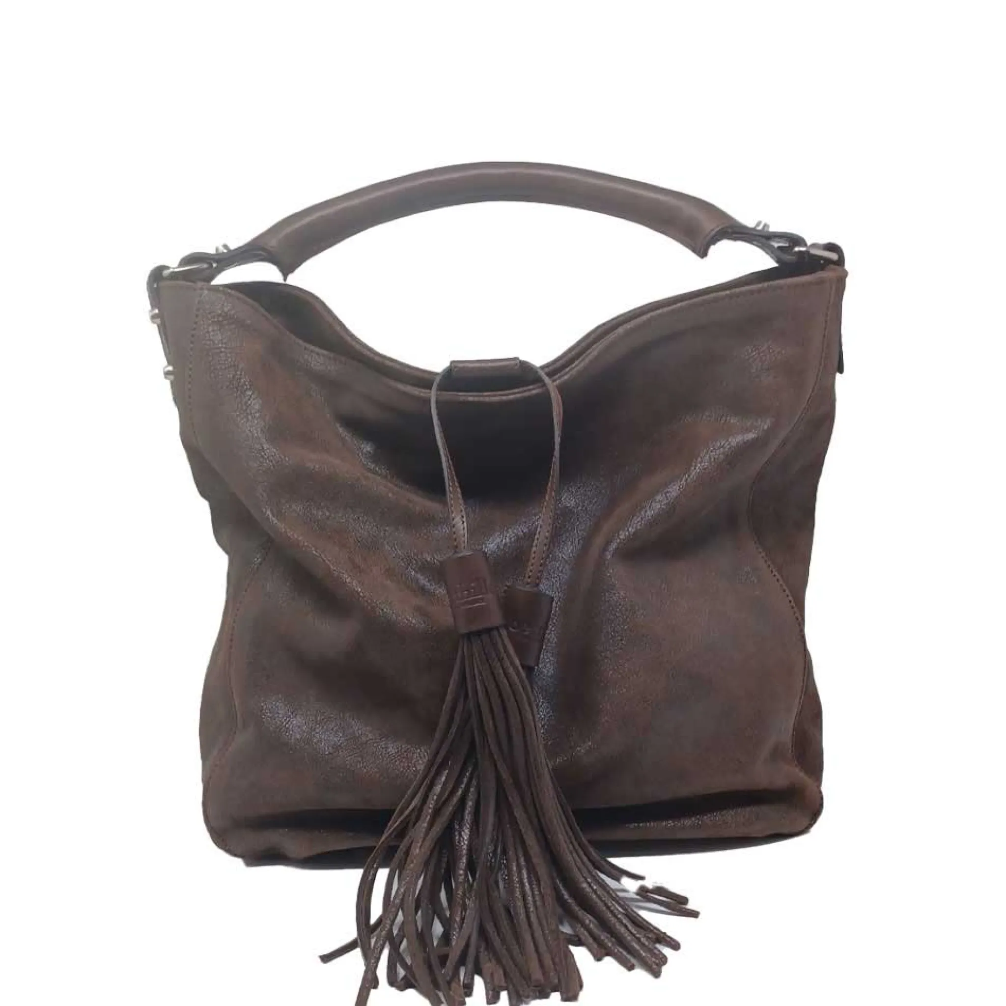Maison Berthille Cabas & Grands Sacs À Main>Sac en Cuir Vieilli Marron | Porté Épaule | Hermine