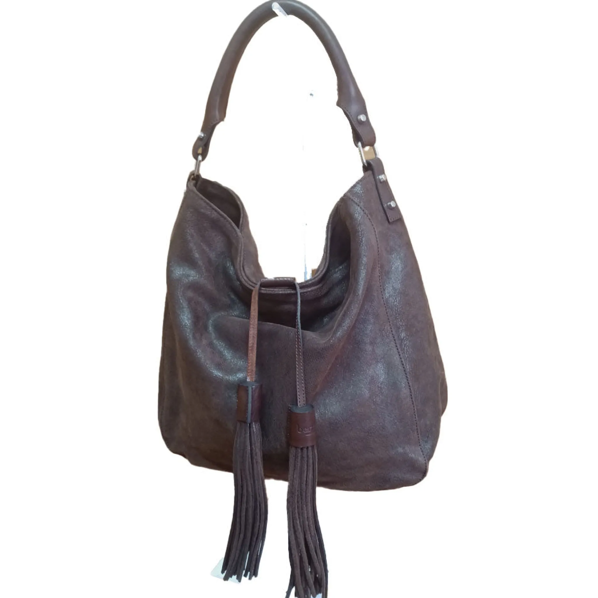 Maison Berthille Cabas & Grands Sacs À Main>Sac en Cuir Vieilli Marron | Porté Épaule | Hermine